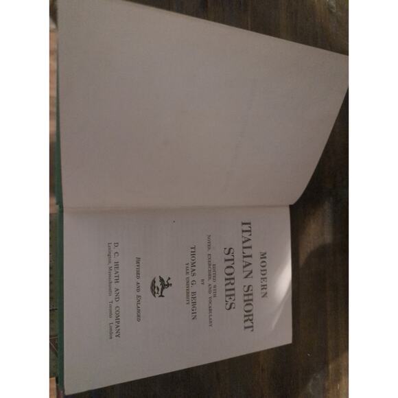 Modern Italian Short Stories by Thomas G. Bergin, 1959 Hardcover, Literature - Picture 5 of 6